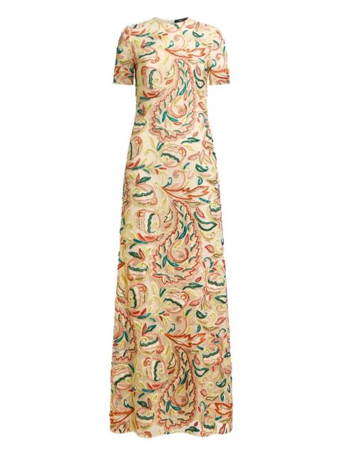 ETRO floral-embroidery dress - Yellow - zdjęcie produktu nr 1