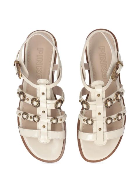 PINKO buckled multi-strap sandals - Neutrals