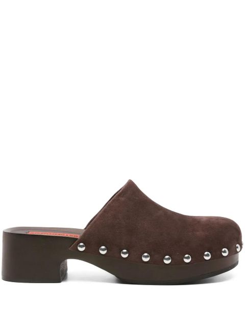 Simon Miller suede clog pumps - Brown - zdjęcie produktu nr 1