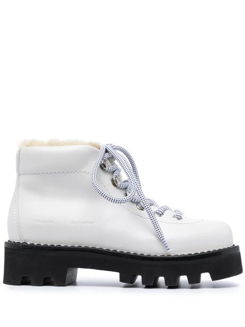 Proenza Schouler shearling hiking boots - White - zdjęcie produktu nr 1