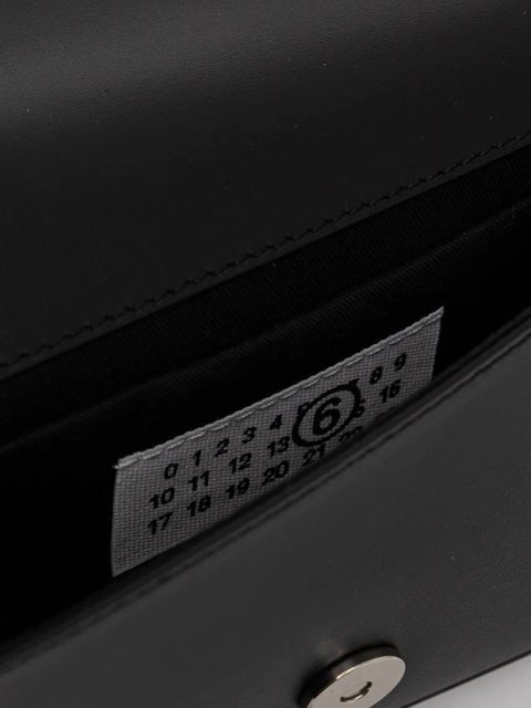 MM6 Maison Margiela torba skórzana kolor czarny SB6WG0018