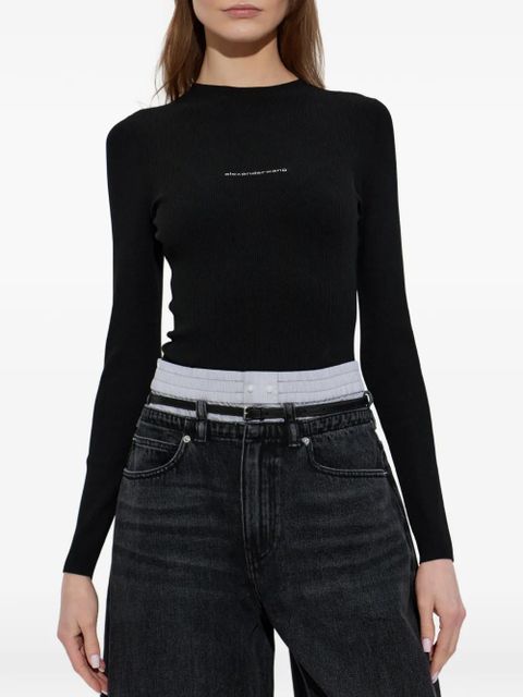 Alexander Wang long-sleeve top - Black
