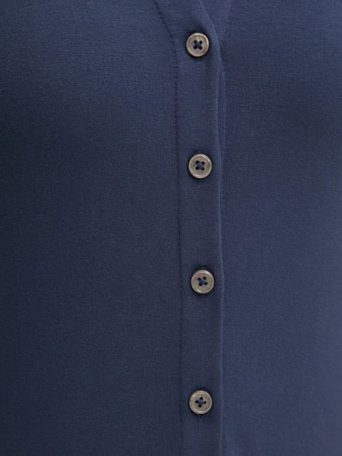 Marc O'Polo koszula damska kolor granatowy regular z kołnierzykiem klasycznym 502205252207