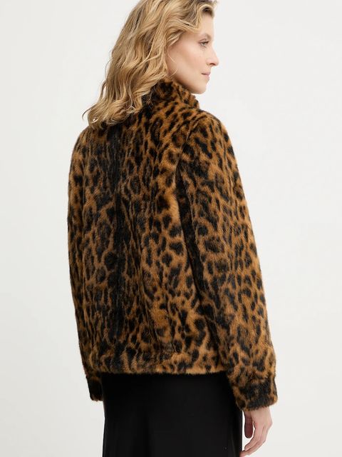 Guess kurtka LUNA kolor brązowy przejściowa W5BL65 W3900 - zdjęcie produktu nr 2