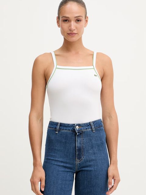 Lacoste top damski z bawełną - zdjęcie produktu nr 1