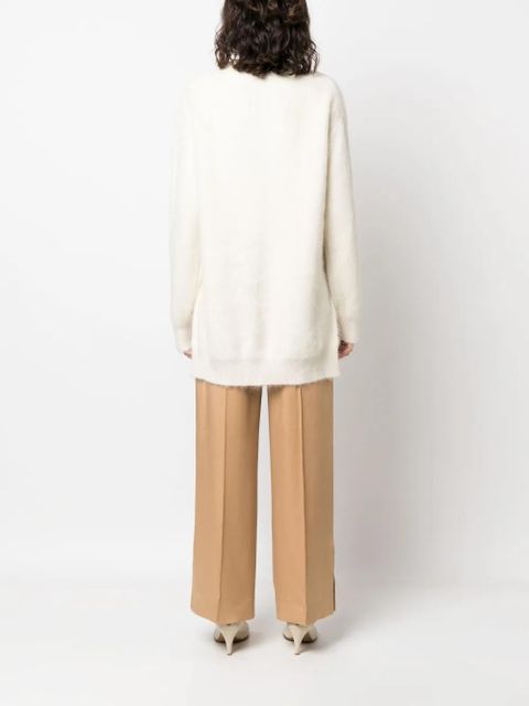 Jil Sander long-sleeved textured-finish jumper - Neutrals