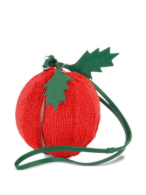STAUD beaded sphere mini bag - Red - zdjęcie produktu nr 2