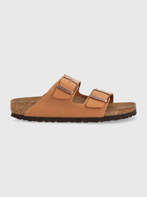 Birkenstock klapki Arizona damskie kolor brązowy 1025046 - zdjęcie produktu nr 1