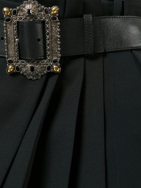 Alexander McQueen pleated wrap mini skirt - Black