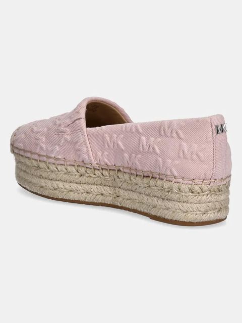MICHAEL Michael Kors espadryle Lynn kolor różowy na platformie 40S5LYFP3D.653