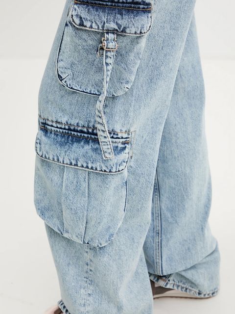 Hugo Blue jeansy Gamala_3_B damskie high waist 50553030