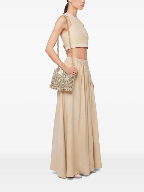Rabanne sleeveless crop top - Neutrals