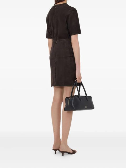 LouLou de Saison Engel suede oencil mini skirt - Brown