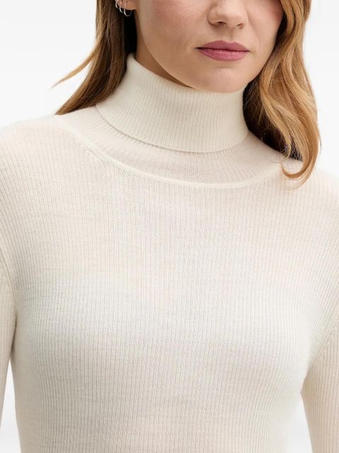 MC2 Saint Barth ribbed roll-neck top - Neutrals