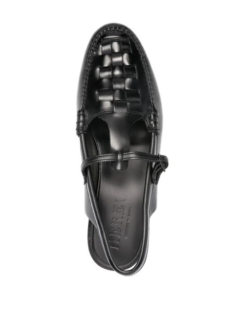 Hereu Roqueta leather slippers - Black