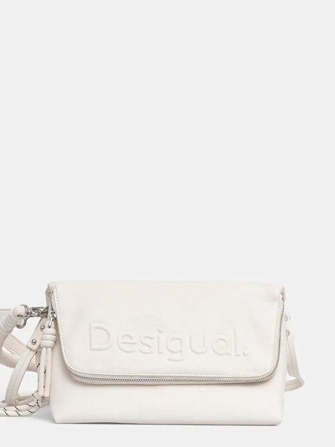 Desigual torebka HALF VENECIA 3.0 ECRU kolor beżowy 25SAXPBI