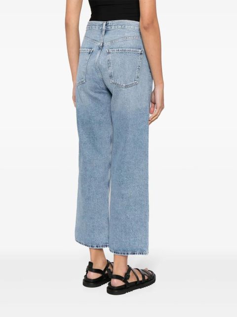 AGOLDE Ren Jean high-rise cropped jeans - Blue - zdjęcie produktu nr 2