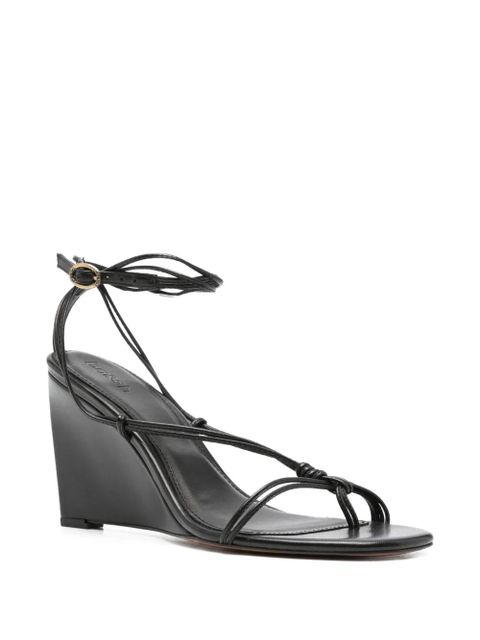 Ba&Sh 90mm Conny wedge sandals - Black - zdjęcie produktu nr 2