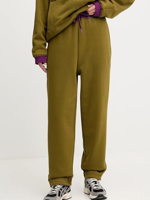 EA7 Emporio Armani spodnie dresowe damskie kolor brązowy wzorzyste AF10377.7X000157 - zdjęcie produktu nr 2