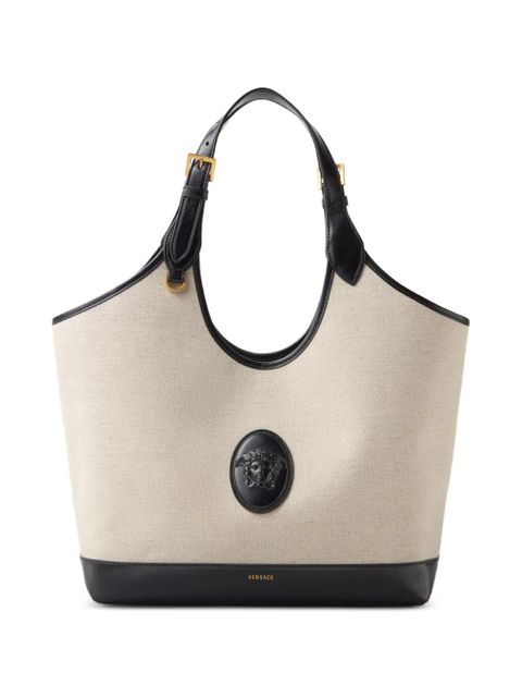 Versace Rivière large canvas tote - Neutrals - zdjęcie produktu nr 1