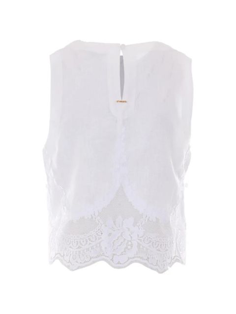 TWINSET floral-lace tank top - White - zdjęcie produktu nr 2