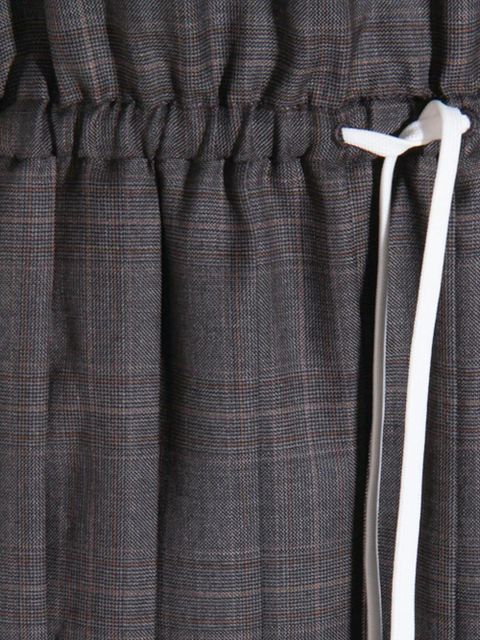 Miu Miu pleated check mini dress - Grey - zdjęcie produktu nr 2