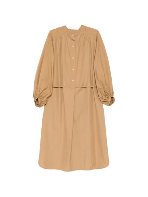 LouLou de Saison gathered sleeve dress - Neutrals - zdjęcie produktu nr 1
