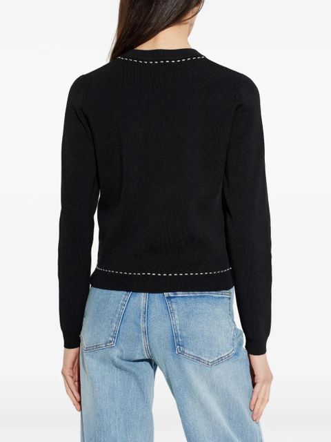 Michael Kors button trim cardigan - Black