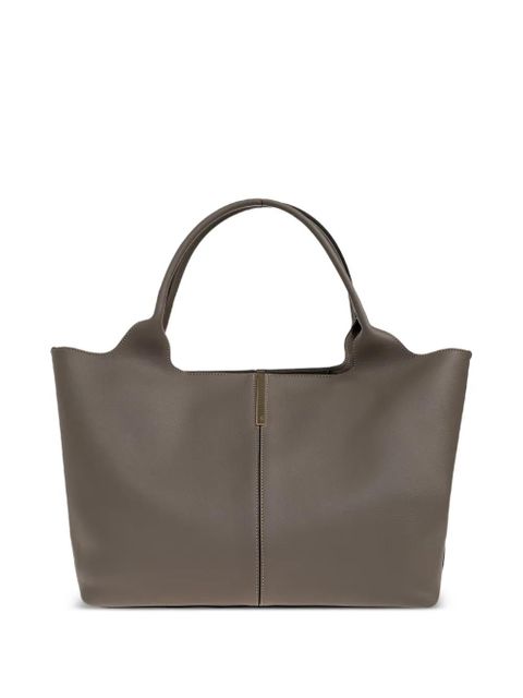 Tod's leather shopper bag - Grey - zdjęcie produktu nr 1