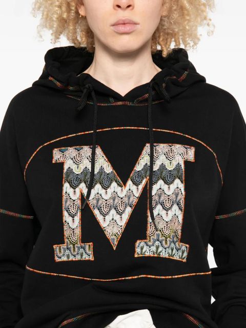 Missoni logo-embroidery hoodie - Black