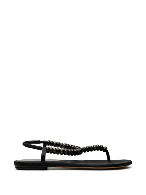 Le Monde Beryl beaded thong sandals - Black - zdjęcie produktu nr 1