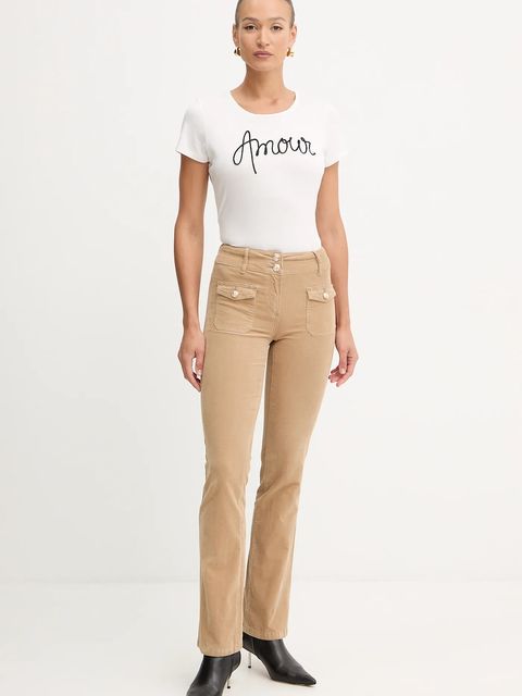 Morgan spodnie sztruksowe POLENO kolor brązowy POLENO - zdjęcie produktu nr 2