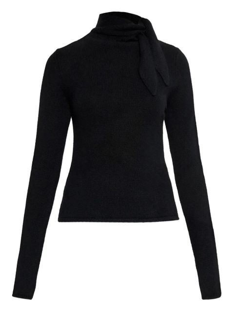 Cult Gaia Merida tie-neck sweater - Black - zdjęcie produktu nr 1