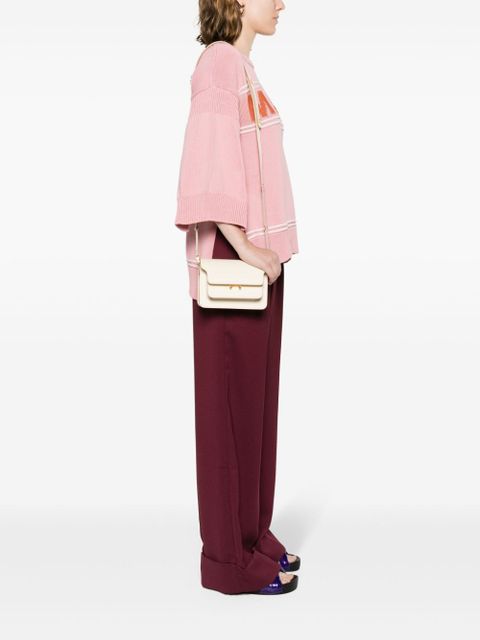 Marni Trunk leather cross body bag - Neutrals