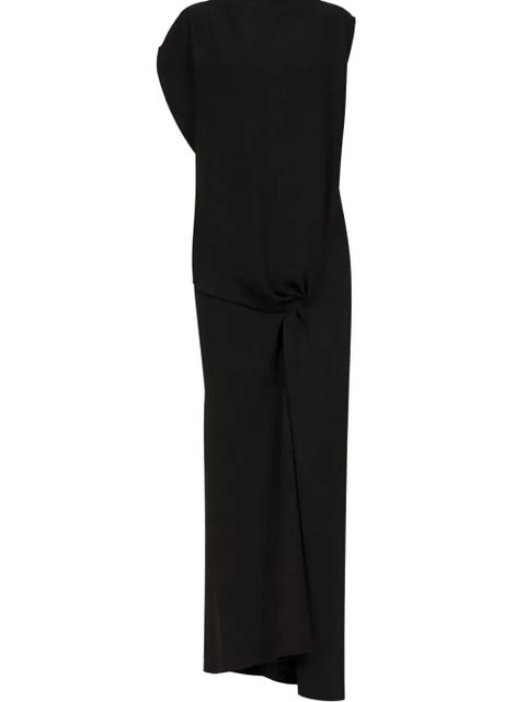 The Row knot-detail draped dress - Black - zdjęcie produktu nr 2