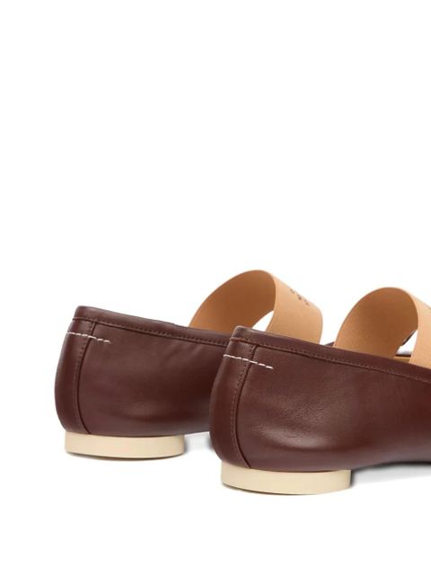 MM6 Maison Margiela Anatomic Numeric ballet flats - Brown - zdjęcie produktu nr 2