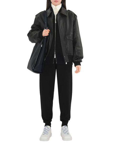 Burberry embroidered track pants - Black - zdjęcie produktu nr 2