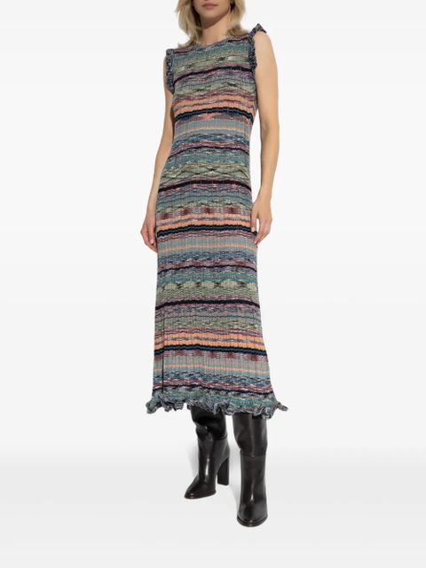 Ulla Johnson striped knitted dress - Green