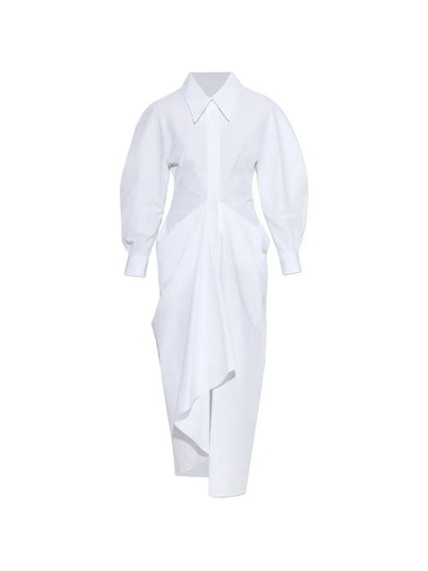 Givenchy draped poplin dress - White