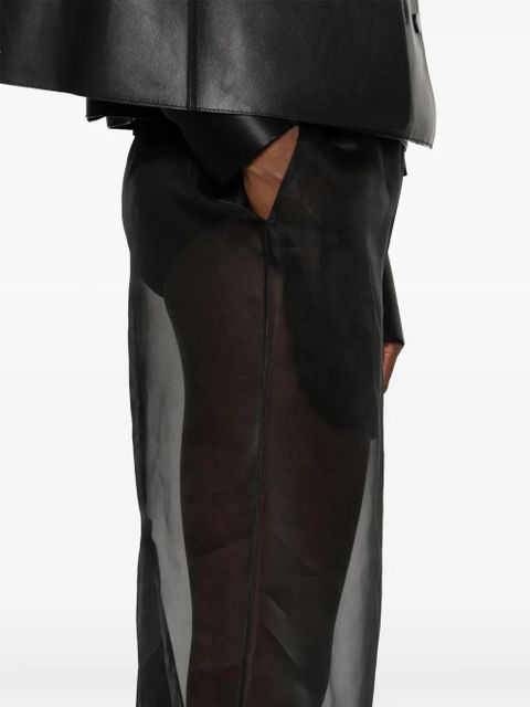 Simone Rocha sheer pencil midi skirt - Black