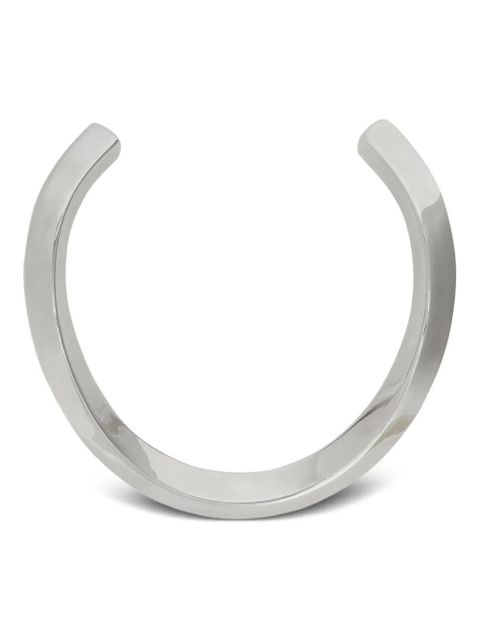 Jil Sander engraved-logo choker necklace - Silver - zdjęcie produktu nr 1