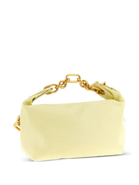 Balmain mini Sync chain leather tote bag - Yellow