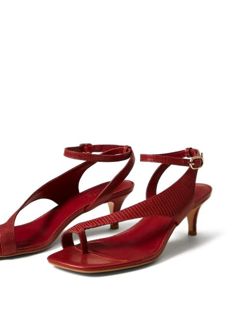 TWINSET lizard-effect sandals - Red - zdjęcie produktu nr 2