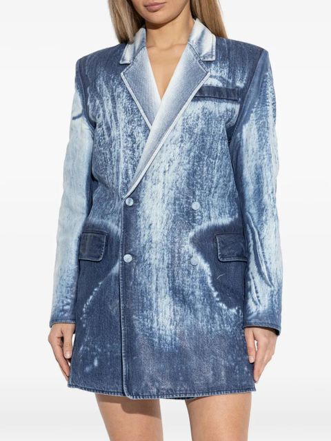Diesel double-breasted pocket coat - Blue