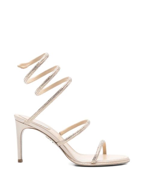 René Caovilla Cleo embellished sandals - Neutrals - zdjęcie produktu nr 1