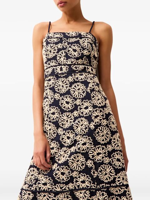 Marie Oliver Suki floral midi dress - Blue