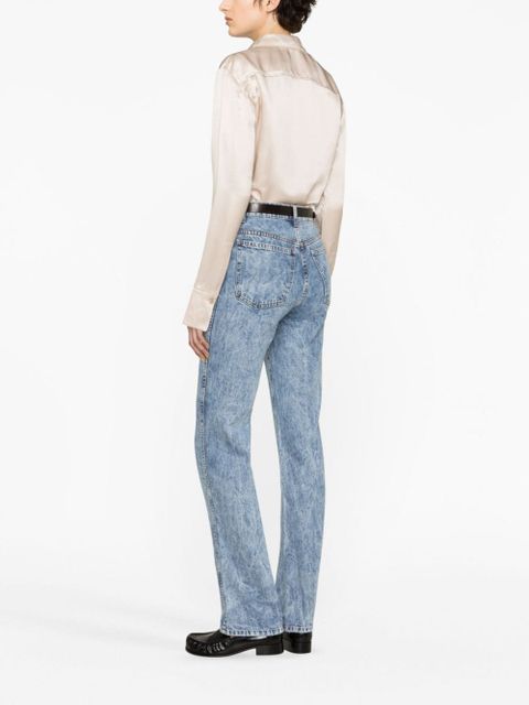 KHAITE The Danielle acid-wash jeans - Blue