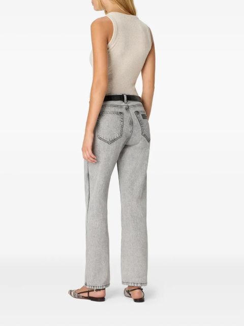 Missoni acid-wash logo-plaque jeans - Grey