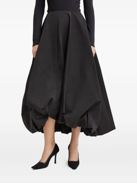 16Arlington Ortu flared midi skirt - Black