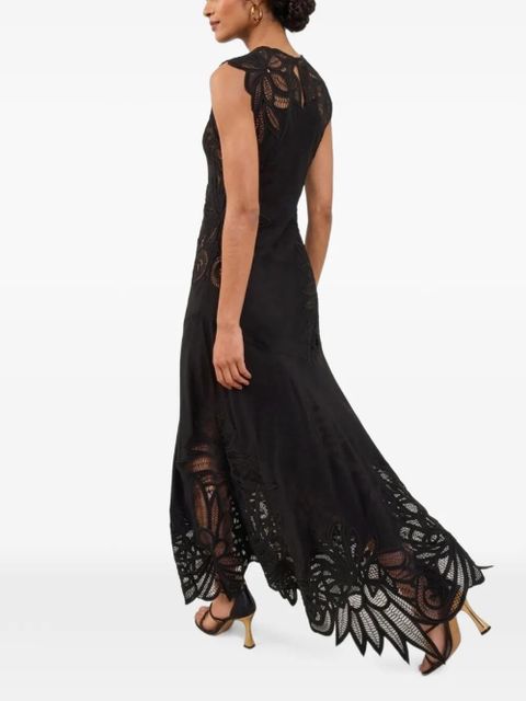 Ulla Johnson Idra lace-embroidered maxi dress - Black